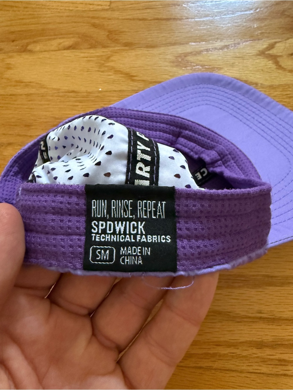 Lavender 'FAST ENOUGH' Embroidered Performance Cap from RNNR - Picture 5 of 5